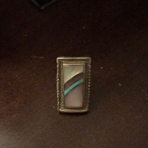 Sterling Silver Large Ring Size 8